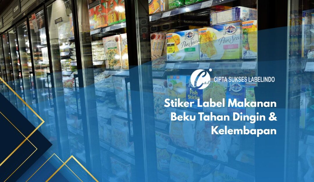 Stiker Label Makanan Beku Tahan Dingin & Kelembapan